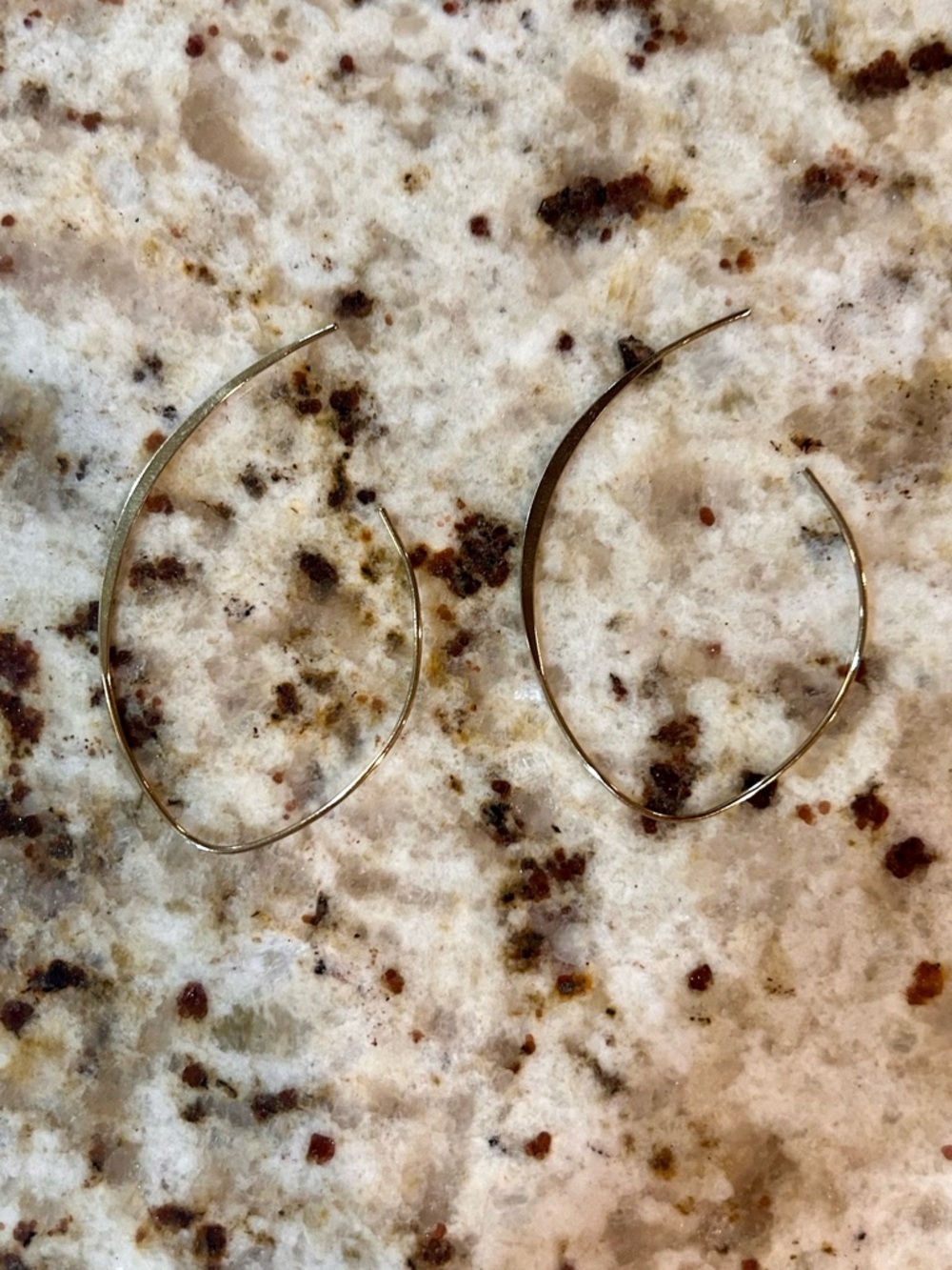 Gold Open Hoop Earrings